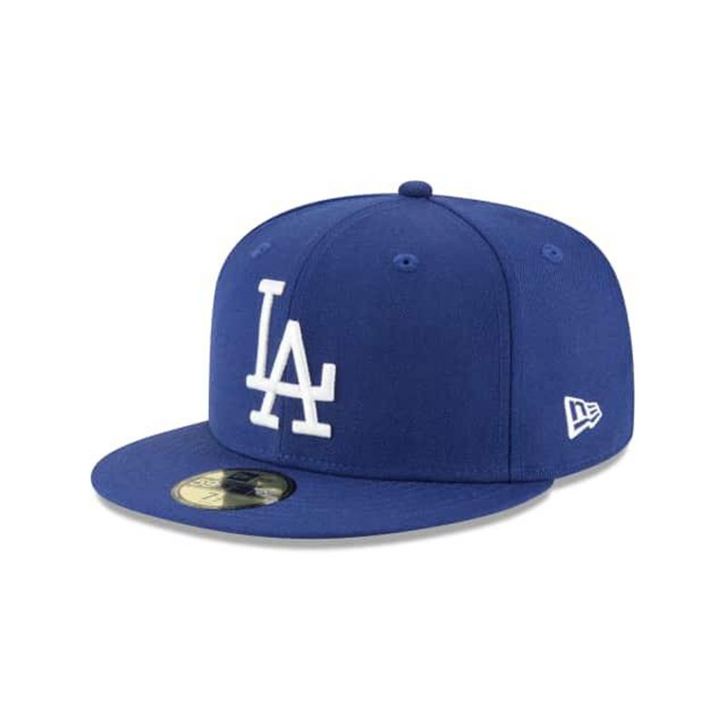 MLB Los Angeles Dodgers 1958 Cooperstown Wool 59Fifty Fitted (LBI4421) - Blue New Era Caps